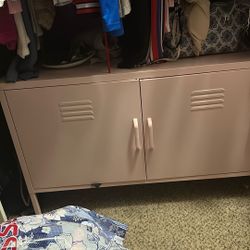Pink Metal Cabinet