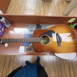 Yamaha Brown Acoustic Guitar 