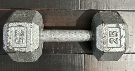 25 lb Cast Iron Hex Dumbbell