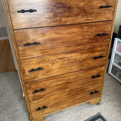Twin Bed, Dresser, And Desk