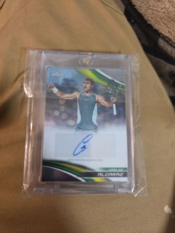 Carlos Alcaraz Topps Chrome Certified Autograph Card