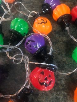 Pumpkin Halloween string lights