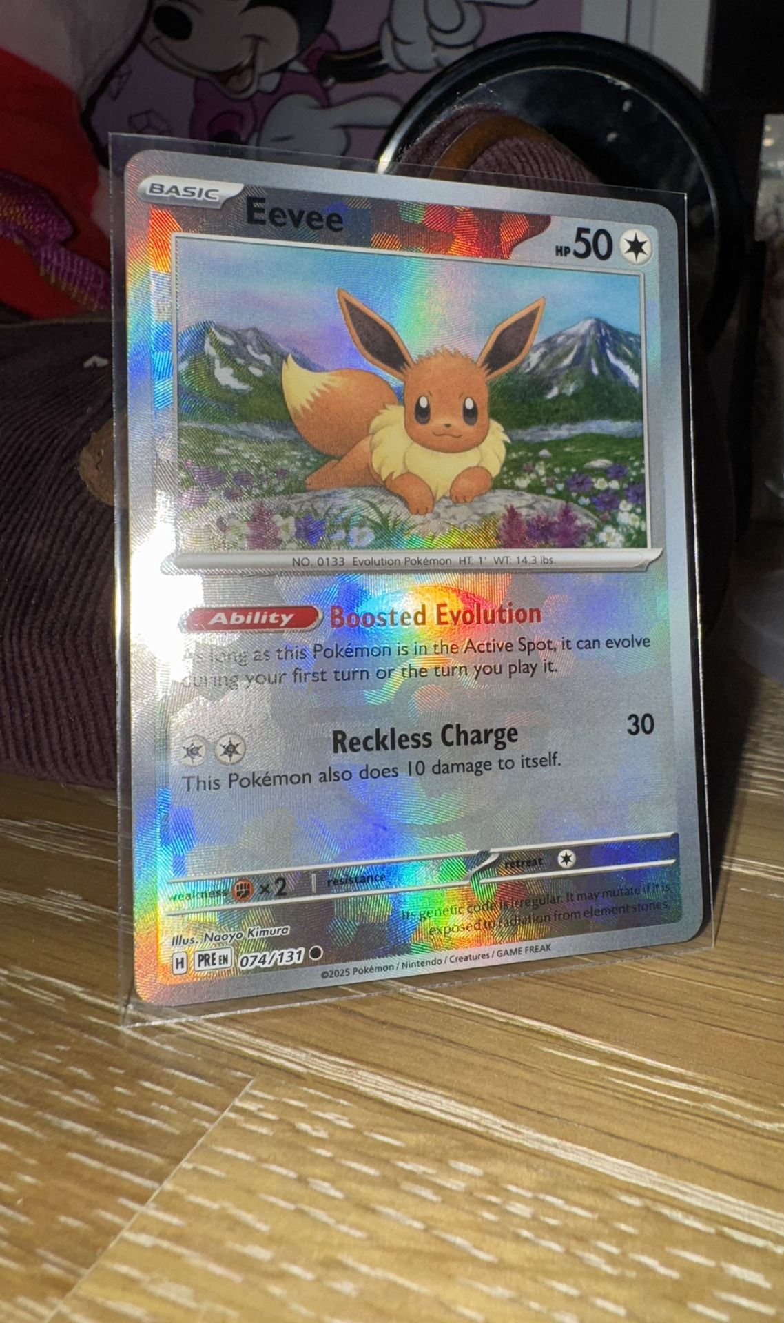Eevee Pokeyball Card