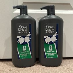 Dove Men body wash 32 oz: $8 each