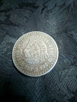 Mexican  5 pesos silver