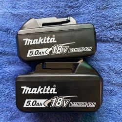 Makita 5.0 Batteries New