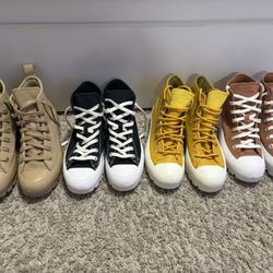 4 Converse Platform Lugged High Tops