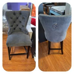 2 Chairs grey pink Or blue $250 NEW 