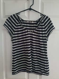 Black and white striped shirt