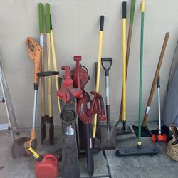 Yard Tools Bundle – Blowers, Trimmer, Rakes, Shovel & More