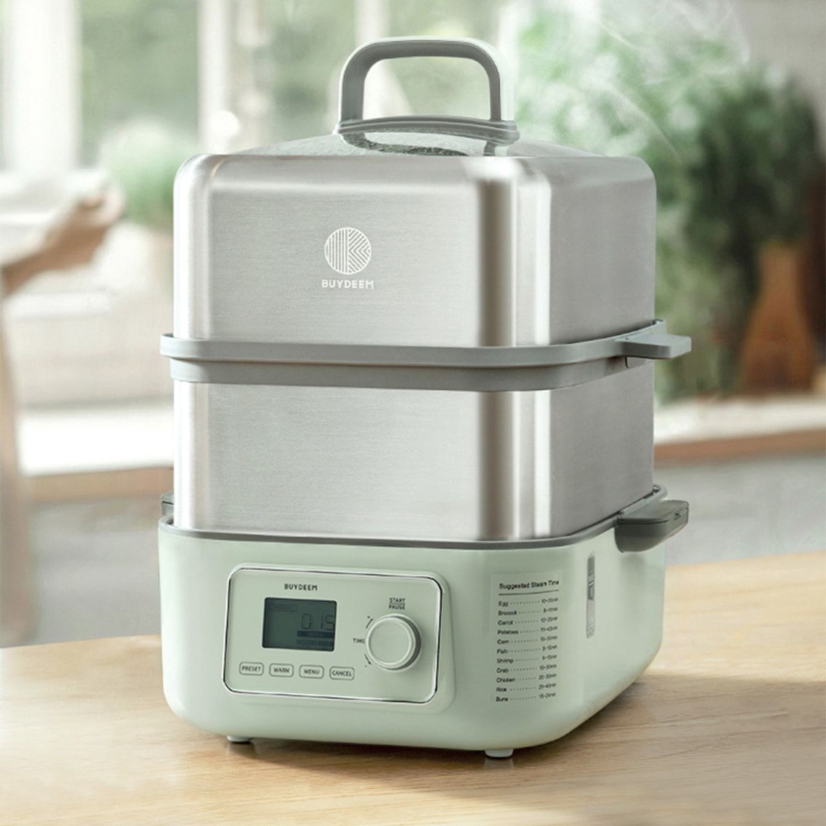 BUYDEEM Multifunctional Steaming and Stewing Pot 14L G67 Double Layer