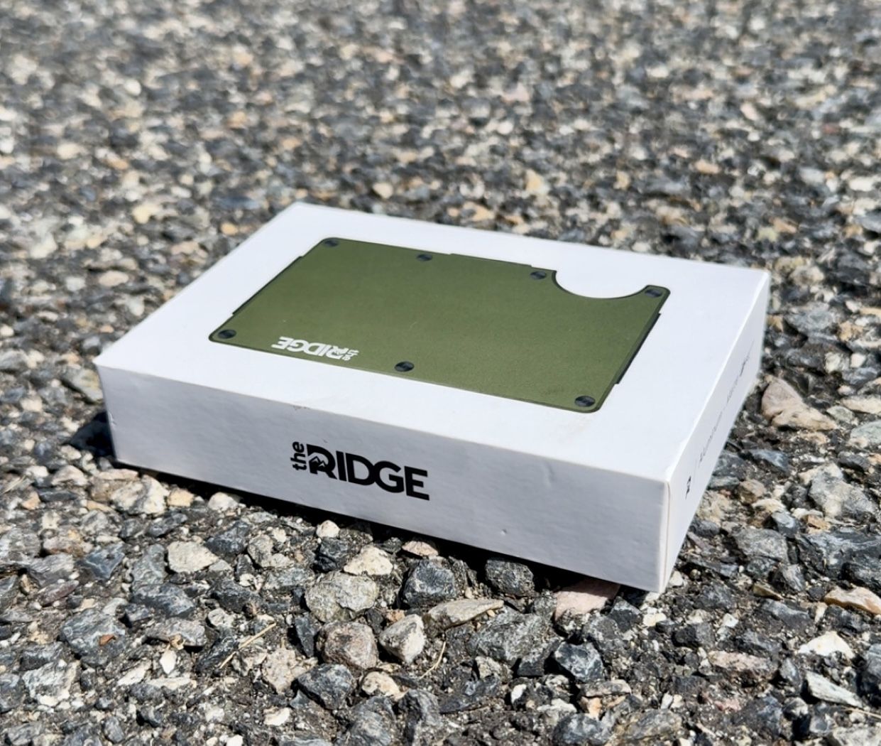 The Ridge Wallet - Aluminum: Money Clip - Matte Olive