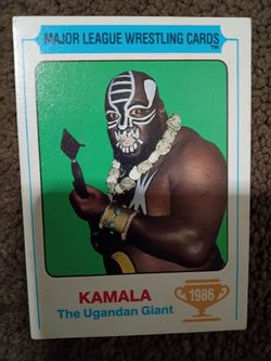 1986 Major League Wrestling Card Kamala The Ugandan Giant