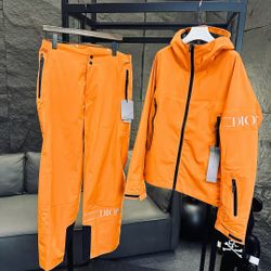 Dior x Descente Ski Jacket & Pants Set (Orange)