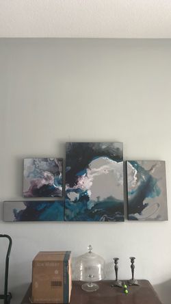 Abstract Canvas Wall Art Set of 4
