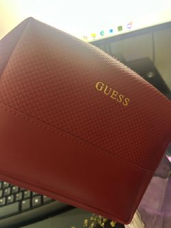 Guess Red Textured Wallet