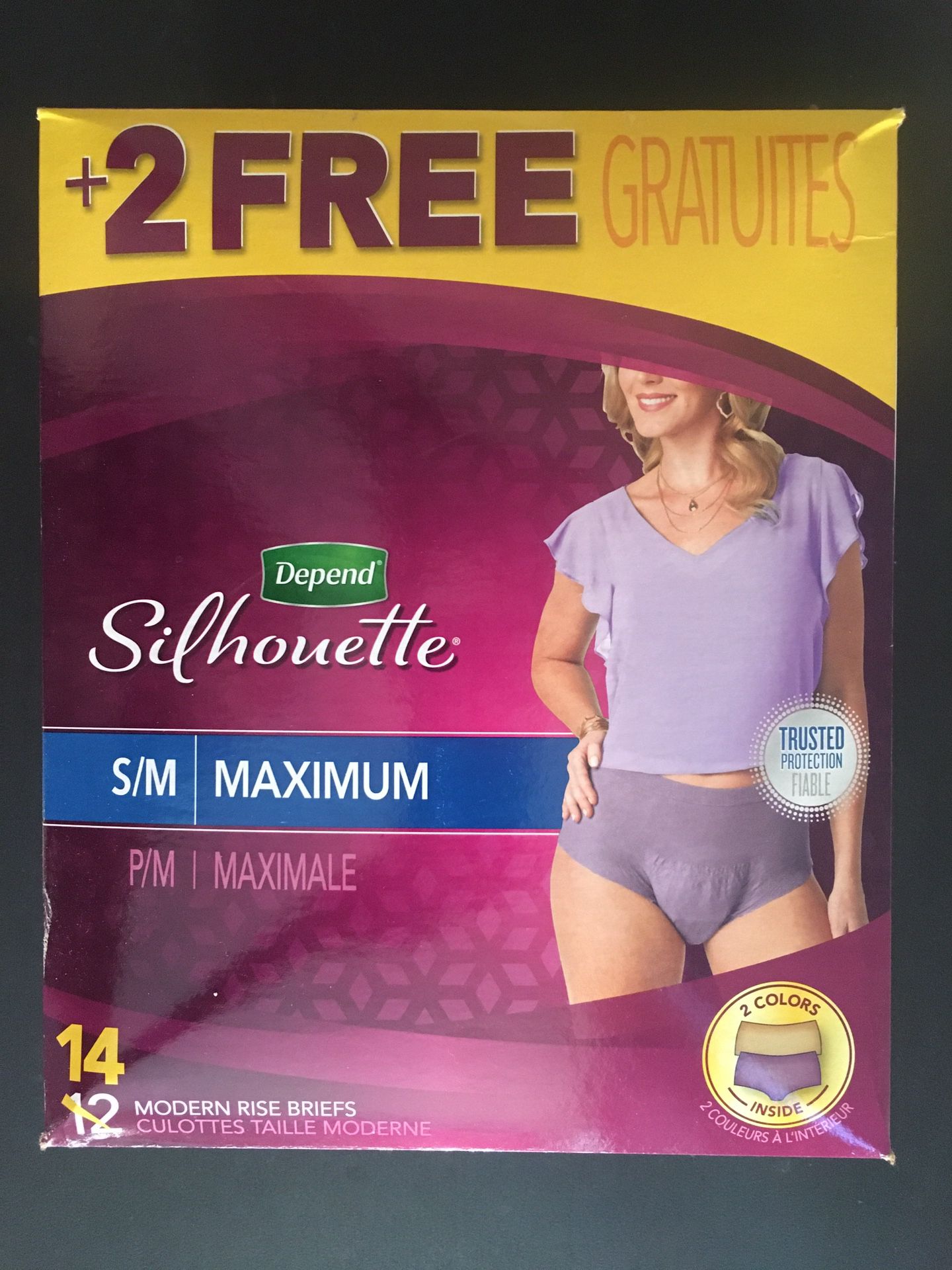Women Depend Silhouette Maximum Absorbency Size S/M 14 Count