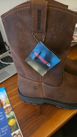 Wolverine leather work boots new