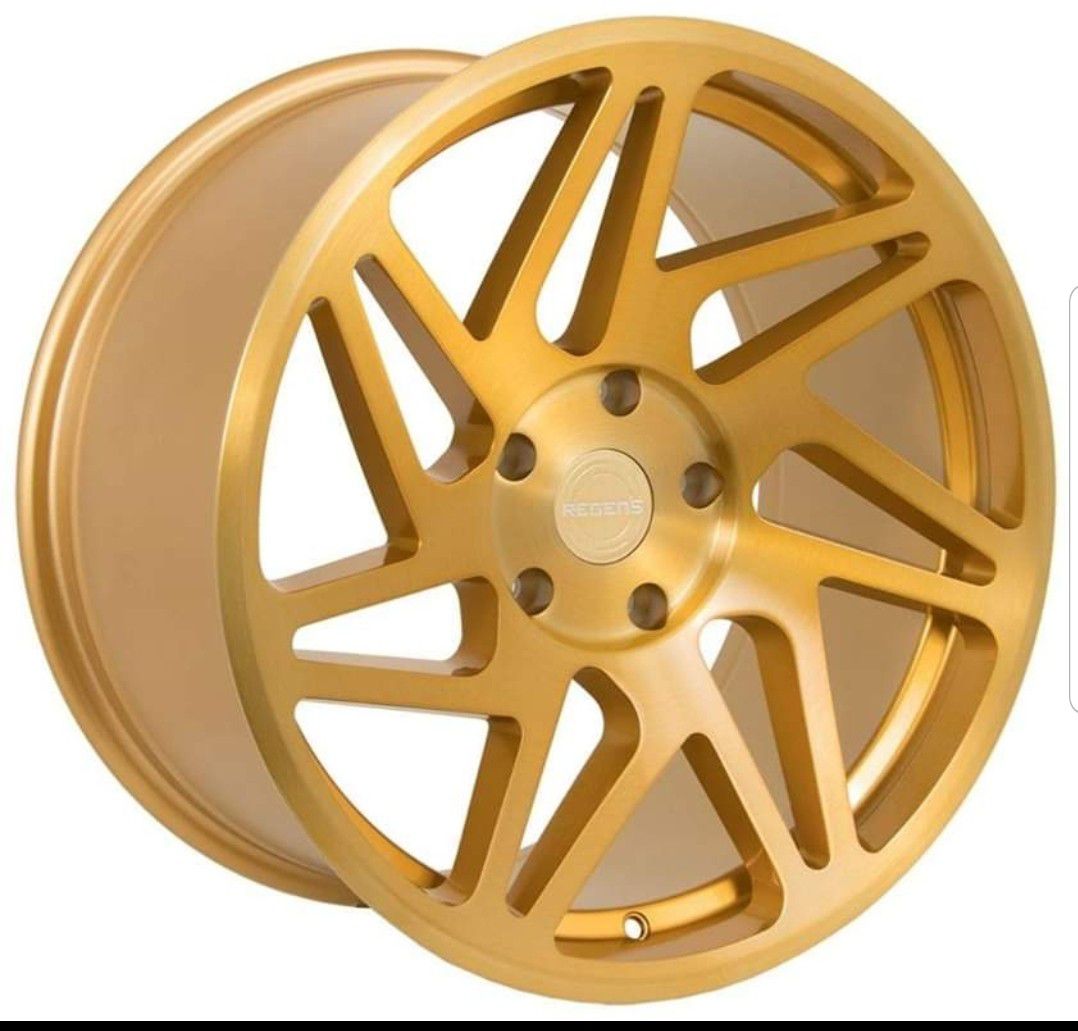 18" inch Regen5 R31 Gold wheel rim & tire packages available! No credit financing!