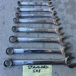 Craftsman Wrenches. SAE. USA