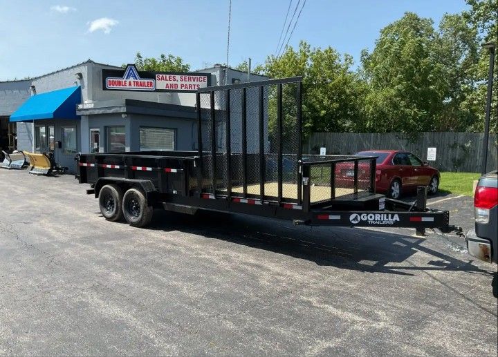 2024 GORILLA TRAILERS 7′ X 20′ WITH 12′ DUMP AND 8′ UTILITY HYBRID TRAILER