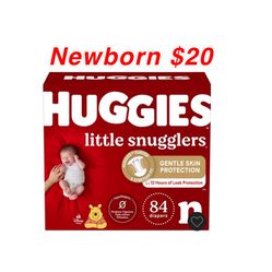 New box of Huggies newborn diapers $20 firm pick up east Palmdale 