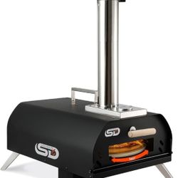 SizzleDelite Ember 12 Pizza Oven Body with Folding Legs
12 Inch Cordierite Stone Baking Board
Detachable Stainless Steel Chimney & Chimney Cap
Pellet 