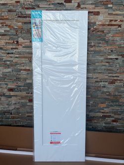 eightdoors 28 in. x 80 in. x 1-3/8 in. Shaker White Primed 1-Panel Solid Core Wood Interior Slab Door