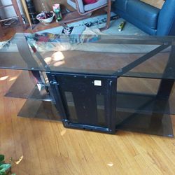 Glass 3 Tier Entertainment Center