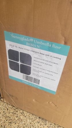 New sunnyglade 4 piece cantilever outdoor patio umbrella fillable water sand weights