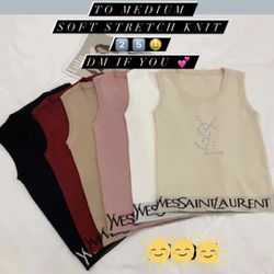 Ribbed Knit Tank Top  $25 Each 