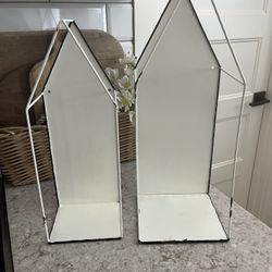 Set Of 2 Galvanized Wall Shelf’s $15