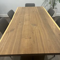 Crate & Barrel Dakota Solid Wood Dining Table