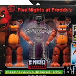 New Five Nights at Freddy's Endo Series Figures.  For pricing and purchasing information, please select "See more" and read in full.
