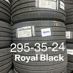 P2953524 Royal Black 110W XL tires with free Installation 295-35-24