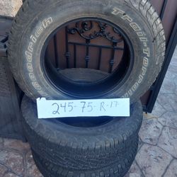 245. 75 R17 3 Tires