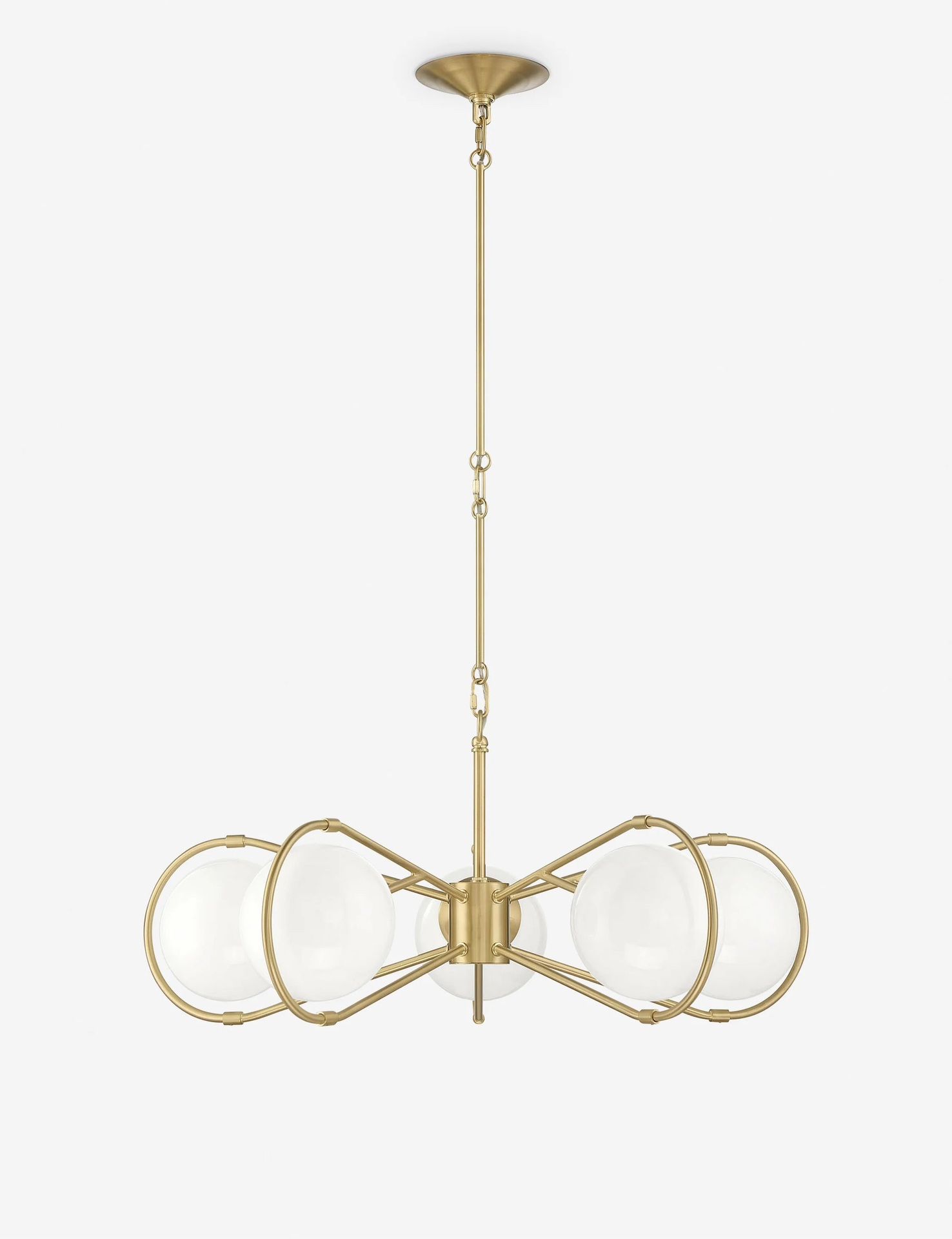 Mid-Century Loop Arms Globe 5 - Light Galindo Chandelier