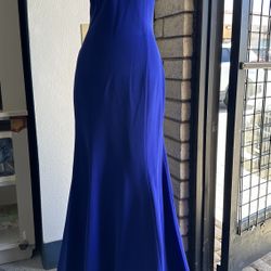 Prom Dress, Formal Gown, Exclusive Style,Halter Top, Open Back Design, Royal Blue ,Medium