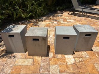 Set of 4 AllModern Concrete Accent Stool side table