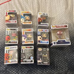 Funko Pops, Marvel, Dc, Starwars, and Dragon ball