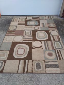 5.7 X 8 Area Rug Clean No Damage,No Pets