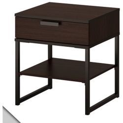 Ikea Modern Nightstand / End Table w/ Drawer