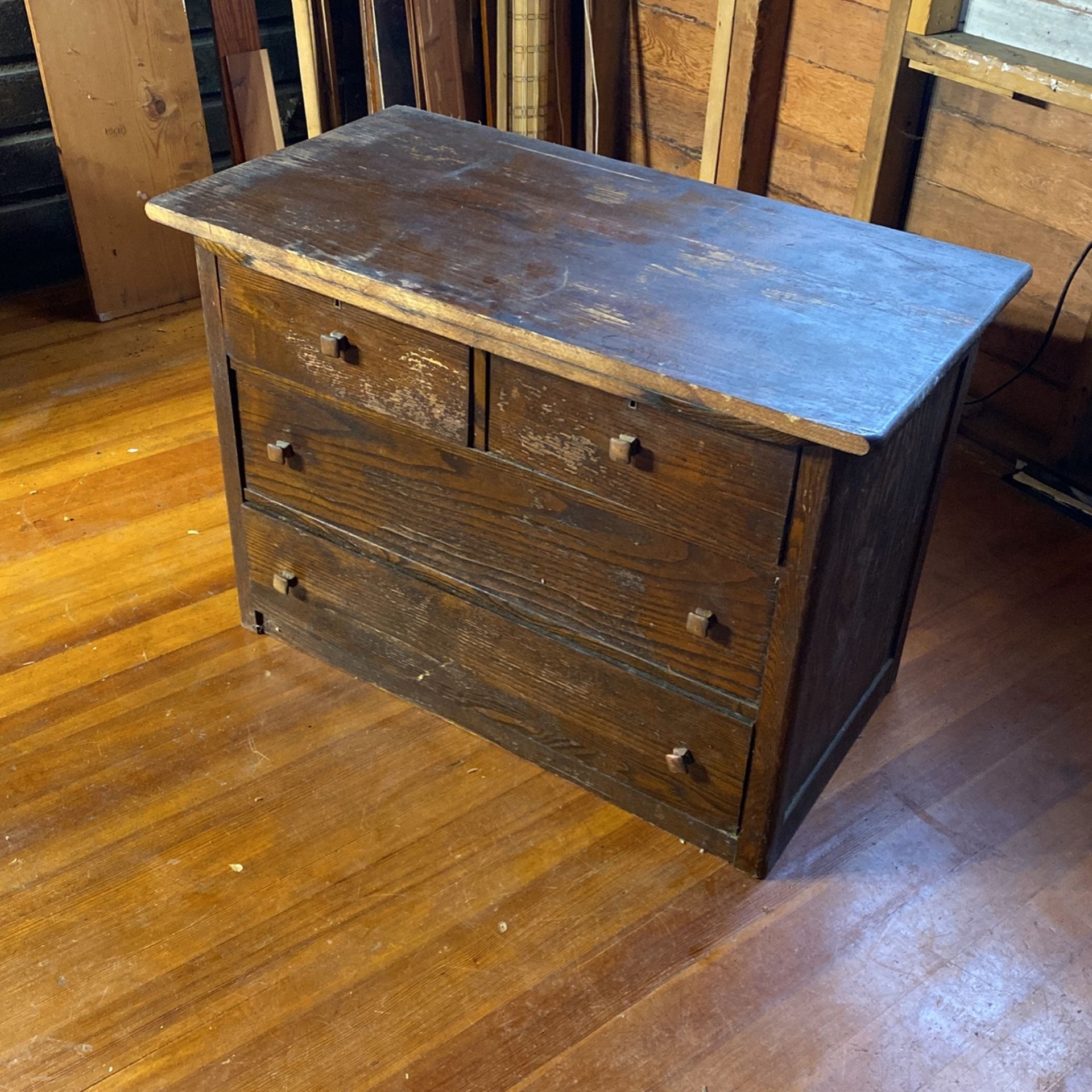 Antique Wood Chest Of Drawers