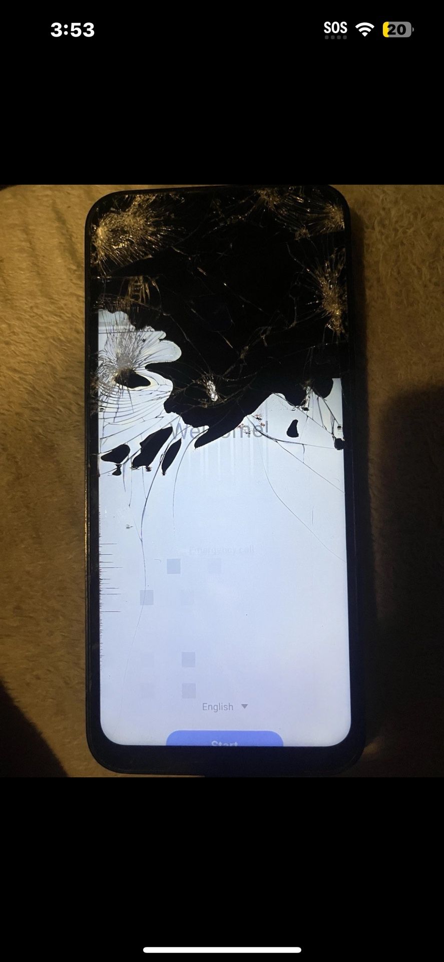 Samsung Galaxy A14 5G - Black - CRACKED SCREEN / FOR PARTS OR REPAIR
