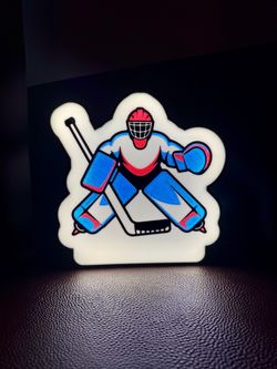 Custom hockey night light