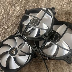 4 - 120mm fans gaming pc build