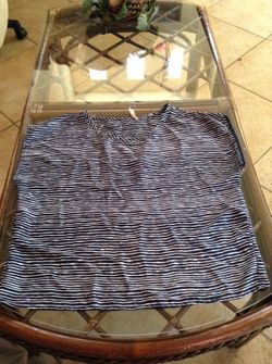Navy and White Shirt