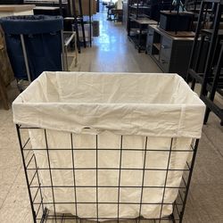 SONGMICS 29 Gal (110L) Laundry Basket Collapsible Clothes Hamper - Cream White