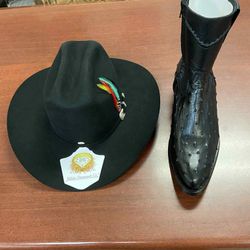 Nuevo Set De Botines Y Texana Vaquera 