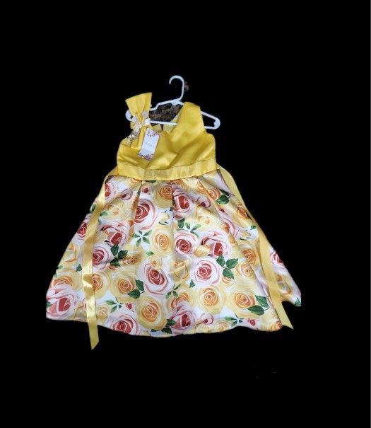 Bunny Lulu Girls Yellow Dress Size 5T * New*